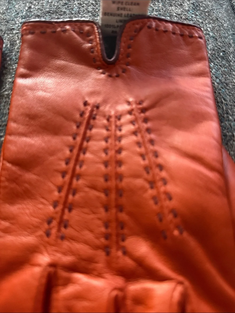 EUC Preston & York women’s XL Leather Gloves in Burnt Orange